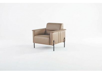 Lehnsessel Beige Edelstol Still modern Lieder Holz 1-Sëtz Weich