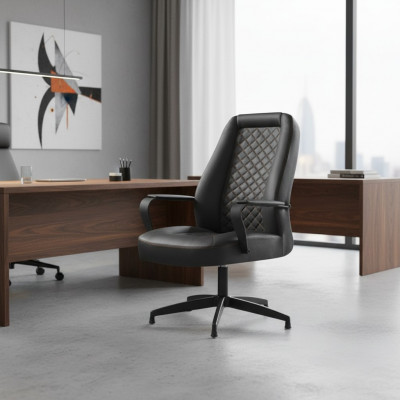 Liederessel Schwaarz Bürostill Modern Aarbechtszëmmer Büro Sessel Lieder