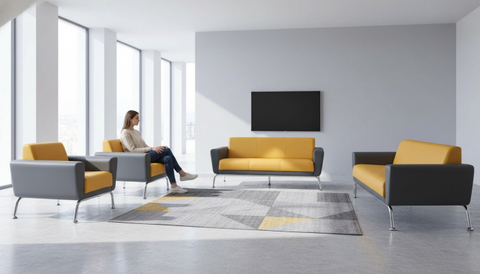 Léidersfastolen Giel Gro Sofagarnitur Sofas-Set 3-Sëtzer 2-Sëtzer Sessel