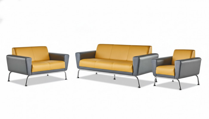 Léidersfastolen Giel Gro Sofagarnitur Sofas-Set 3-Sëtzer 2-Sëtzer Sessel