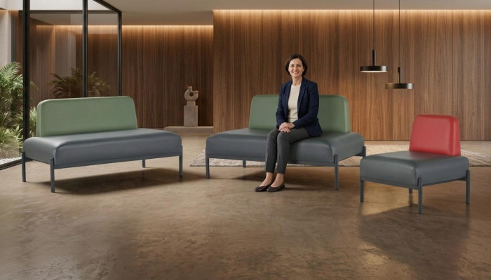 Komplett Sofae Art Deco 2-Sëtzer Sëtzschal Schwarz Gréng Rout Ledersofa Holz