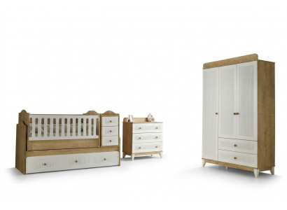 Bett Komplette Betten Kindermöbel Kinderzimmer Weiß 3tlg Holz Schlafzimmer