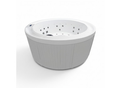 Runder Whirlpool Massagebecken Blubberbad Massagebad Outdoor-Spa 180x180 cm