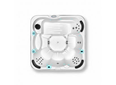 Outdoor Acryl Spa Whirlpool Whirlwanne Relaxpool Blubberbad 215x215 cm