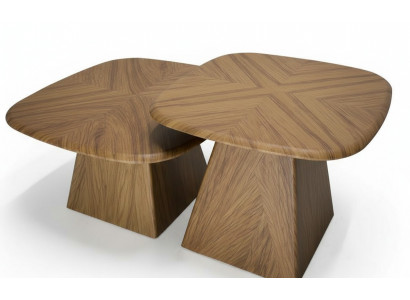 Luxus Couchtisch Set 2x moderne Holztische Design-Möbel 2-teilig für Wohnzimmer
