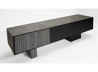 Luxuriöses Wohnzimmer Sideboard  TV-Schrank aus Holz elegantes Lowboard Möbel