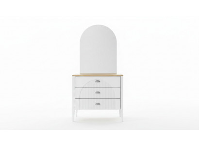 Stilvolle Kommode mit Spiegel Modernes Design Weiß für Elegantes Wohnen