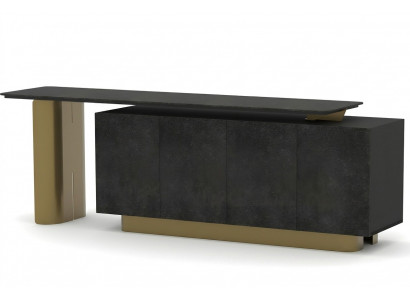 Luxus Sideboard Büroschrank Anrichte Beistellschrank Arbeitszimmer Gold
