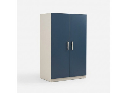 Blauer moderner Kleiderschrank aus Holz für Schlafzimmer
