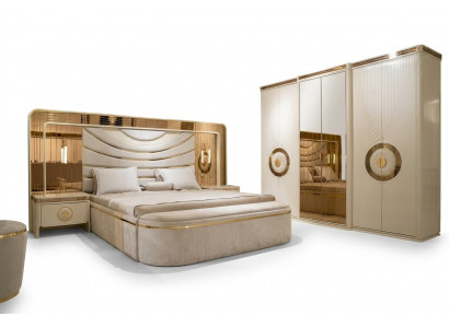 Schlafsack-Set in Beige mit Holz und Textil für modernes Schlafzimmer