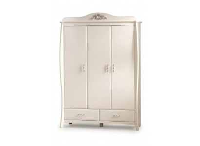 Weißer Holzschrank modern, eleganter Stauraum, zeitloses Design