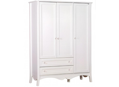 Weißer Holzschrank im eleganten Design für Zuhause