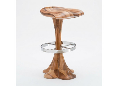 Brauner Holz Hocker Elegant und Vielseitig Für Zuhause und Büro