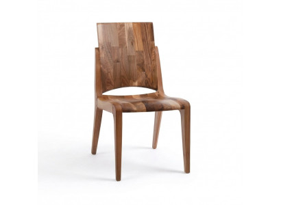 Brauner Holzstuhl Elegant Modern Sitzmöbel für Wohnzimmer