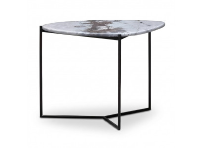 Moderner grauer Couchtisch aus Metall