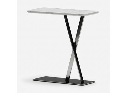 Moderner grauer Couchtisch aus Metall