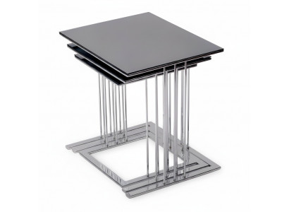 Schwarzer Beistelltisch aus Holz modern elegant