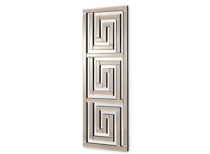 Grauer Spiegel aus Glas modern elegant für Wohnraum und Flur