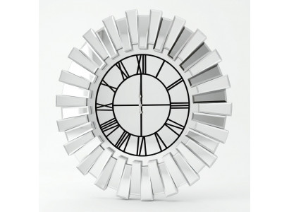 Moderne graue Wanduhr aus Holz für Zuhause und Büro