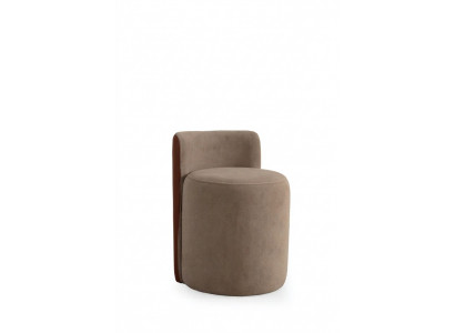 Beiger Holz Hocker Modern Design Möbelstil