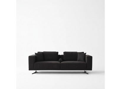 Modernes graues Stoffsofa für Wohnzimmer