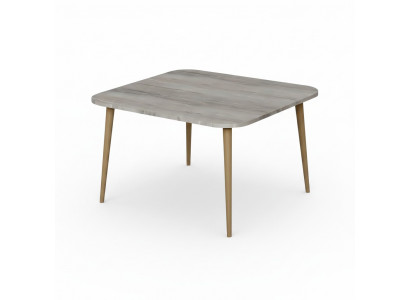 Moderner grauer Couchtisch aus Holz