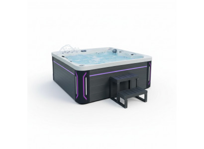 Relaxpool Sprudelbad Outdoor Whirlpool Hydromassagewanne Massagebad 210x210 cm