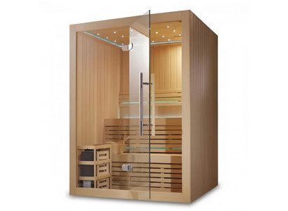 Sauna Holzsauna Saunakabine Spa-Kabine Saunaraum Designsauna 150x120 cm