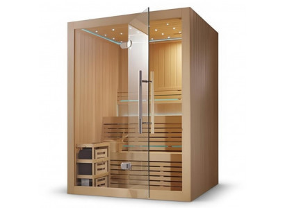 Saunakabine Holzsauna Naturholzsauna Designsauna Massivholzsauna 150x120 cm