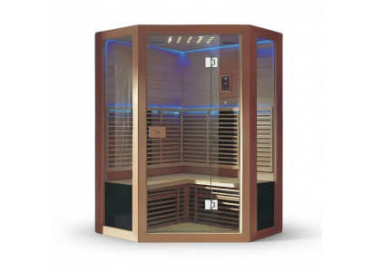 Sauna Trockensauna Saunaraum Lichtsauna Saunakabine Massivholzsauna 180x180 cm