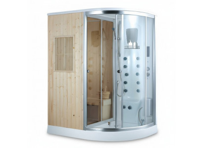 Sauna-Duschkombination  Heim-Spa-Kombination Hydromassagedusche 170x110 cm