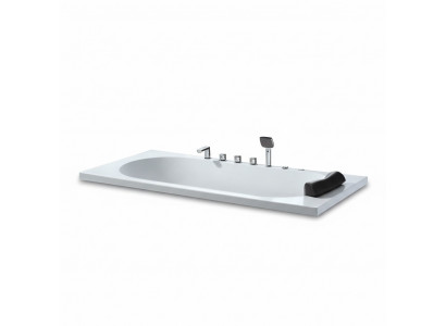 Massagebadewanne Badewanne Whirlpool Blubberbad Spa-Bad Whirlwanne 180x85 cm
