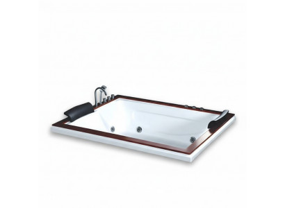 Whirlwanne Whirlpool Blubberbad Hydromassagewanne Spa-Bad 180x150 cm