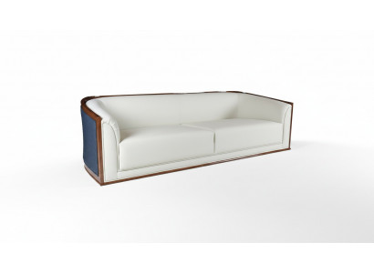 Moderner weißer Stoff 3-Sitzer Sofa in elegantem Design