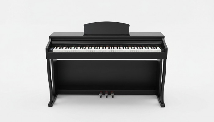 Černý digitální stage piano lesklé piano do domácnosti