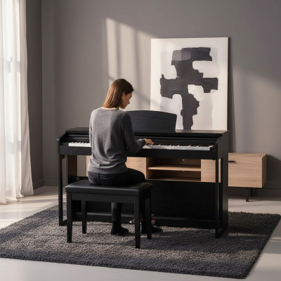 Digitální piano do domácnosti 138cm Černé