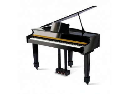 Digitální černé piano