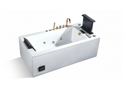 Whirlwanne Hydromassagewanne Whirlpool Blubberbad Spa-Bad Sprudelbad 185x90 cm