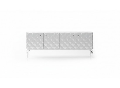 Weiße Konsole aus Holz modern, elegante Design für Wohnzimmer und Flur