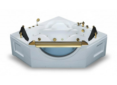 Massage Badewanne Whirlpool Spa Whirlwanne Hydromassagewanne 165x165 cm