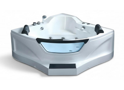 Massagebad Whirlpool Whirlwanne Hot Tub Blubberbad Hydromassagewanne 154x154 cm