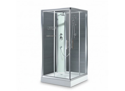 Komfort-Dusche Luxusduschkabine Duschkabine Duschbox Glaskabine 120x90 cm
