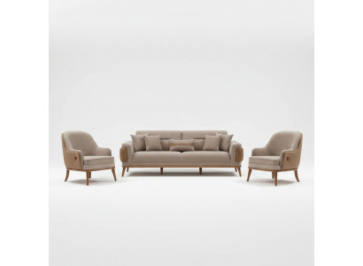 Modernes  universelles Möbelset – Sofa und Sessel