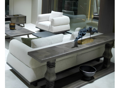 Wohnzimmer-Set: 3+1 Sitzer Weiß Modernes Design Einfarbiges Muster
