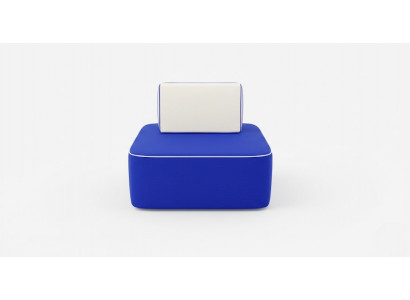 Moderner Sessel Blaue Minimalistischer Stil Wasserabweisender Stoff