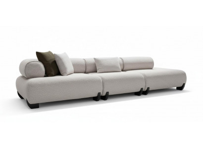 Neu 6-Sitzer-Sofa Weiß Modernes Design Lounge-Sofa Minimalistischer Stil