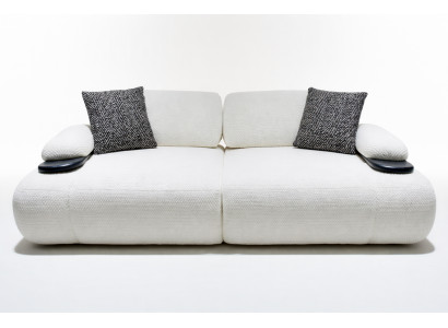 Elegantes 3-Sitzer-Sofa Farbe: Weiß Modernes Design Lounge-Sofa