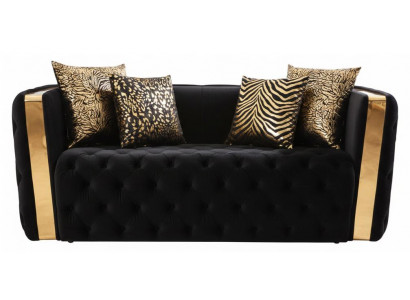 2-Sitzer-Sofa Stil modern Farbe schwarz beige weich bequem Sofa neu