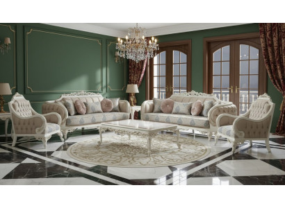 Komplettes Wohnzimmer Set: 3+3+1+1-Sitzer, Couchtisch | jvmoebel.at