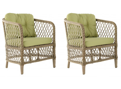 Sessel Farbe Hellgrün Stil Modern Metallrahmen Weicher Sitz Bezug Neu